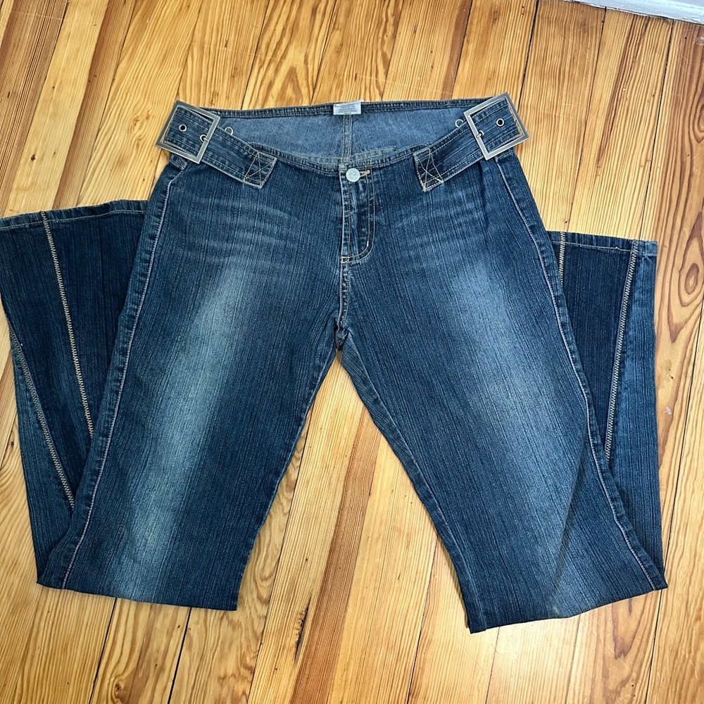 Z. Cavaricci Y2K 80's Blue Flare Bell Bottom Jeans
